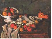 Paul Cezanne, life with a fruit dish and apples